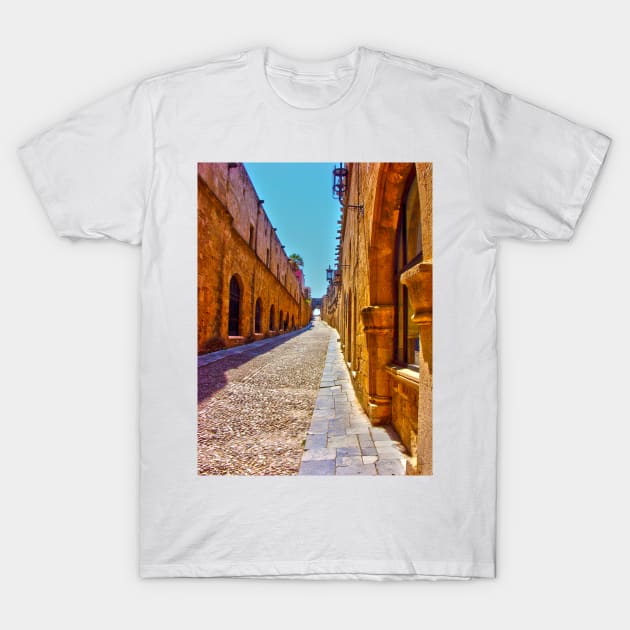 Cobbled street T-Shirt by Shirasaya